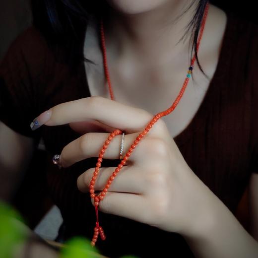 216粒约4㎜天然深海有机珠宝佛串 商品图6