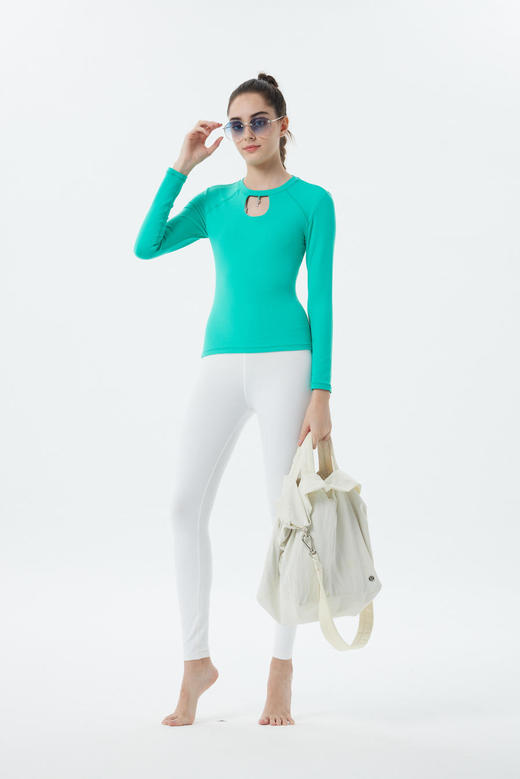 2023秋冬运动S彩羽瑜伽上衣 商品图0