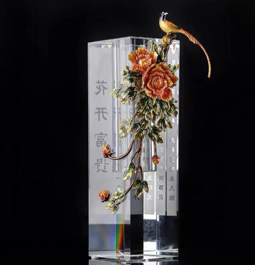 5F隆昌瓷器花开富贵花瓶（大） 商品图0