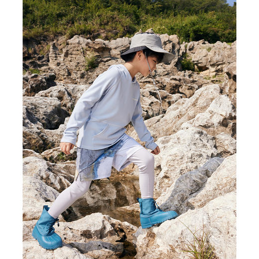 onmygame男女童长袖运动T恤儿童连帽套头衫运动衣打底衫 商品图5