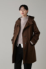 Margaret Howell 日版红棕色腰带连帽长外套 商品缩略图0