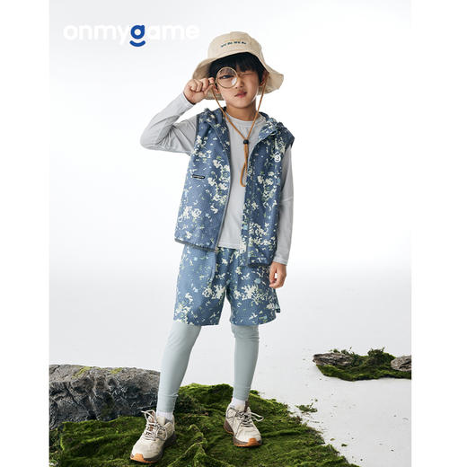 onmygame 男女童可穿运动马甲春装户外露营连帽外套 商品图5