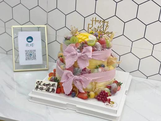 超丰富水果造型双层•榴莲夹心千层蛋糕 商品图2
