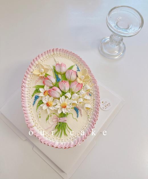 刮刀花郁金香蛋糕-低糖处理无添加 商品图1