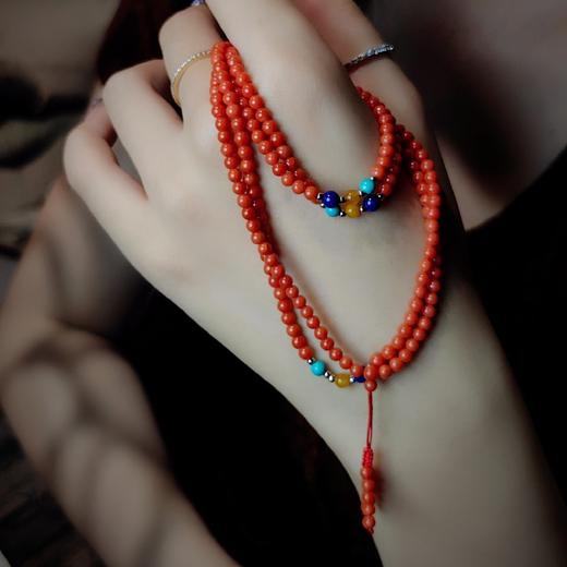 216粒约4㎜天然深海有机珠宝佛串 商品图0