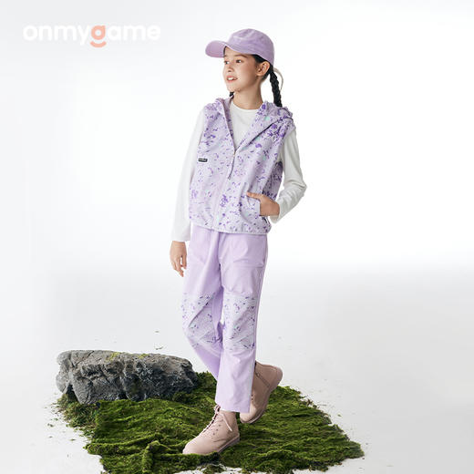onmygame 男女童可穿运动马甲春装户外露营连帽外套 商品图6