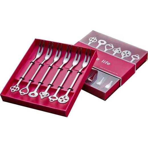 love life 不锈钢创意水果叉6件套 商品图4