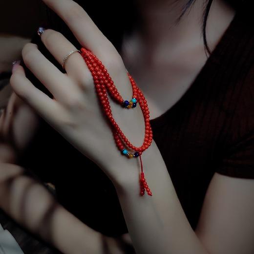 216粒约4㎜天然深海有机珠宝佛串 商品图5