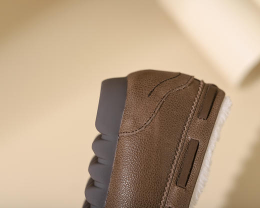 西村名物2023冬季新品复古圆头内里绒毛保暖短靴X23DM45651 商品图6