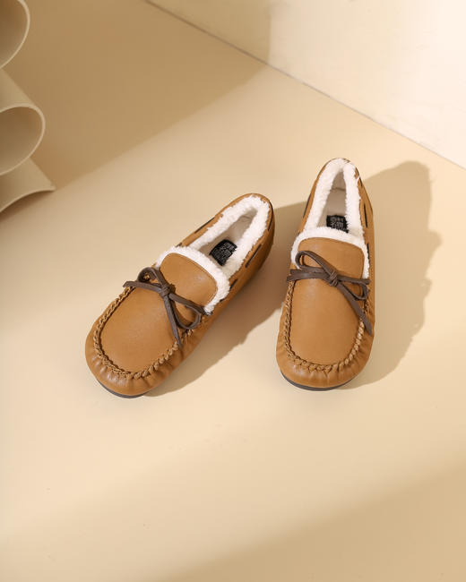 西村名物2023冬季新品复古圆头内里绒毛保暖短靴X23DM45651 商品图1