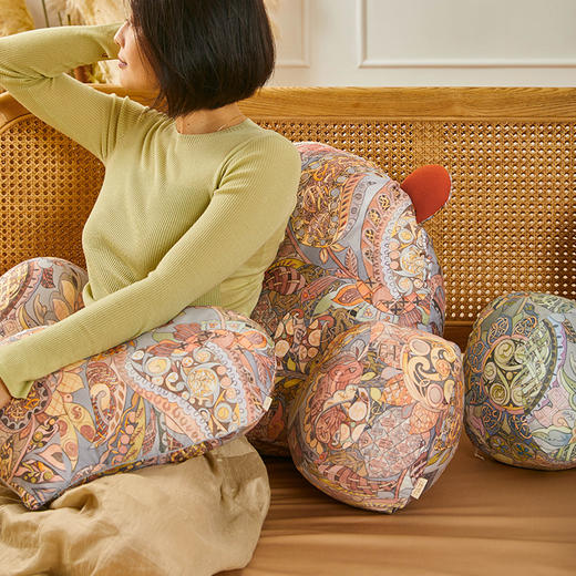 熊抱抱钻石系列床头靠垫软包腰靠沙发飘窗可拆洗 商品图2