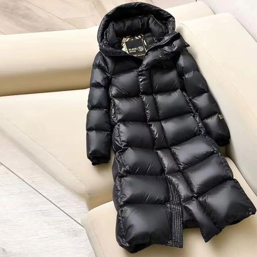 黑金原版羽绒服男女90白鸭绒极寒加厚七格长款过膝东北超厚 商品图0