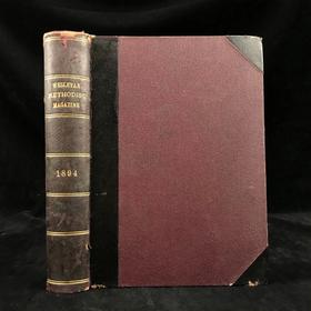 1894年 卫斯理公会杂志 数百幅插图 真皮精装16开