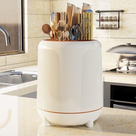 可旋转刀架厨房置物架筷子收纳筒筷子收纳盒刀具收纳架台面多功能 商品图8