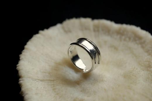 CHEZ BOQUE 无言的现代性系列原创手工925银抽象造型戒指《高速路》 商品图5