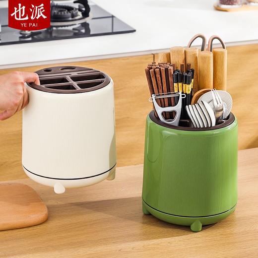 可旋转刀架厨房置物架筷子收纳筒筷子收纳盒刀具收纳架台面多功能 商品图9