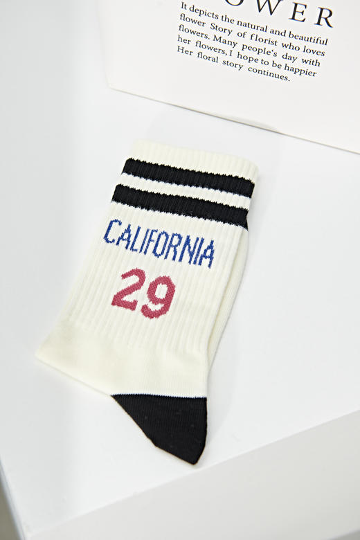 【6双6折】学生中长筒时尚袜精梳棉袜吸汗透气防臭【2322237】 商品图4