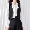 裁缝学苑AQ207新款单排扣V领马甲纸样女装秋季无袖马夹打版裁剪图 商品缩略图4