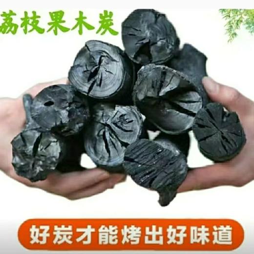 荔枝果木炭烧烤炭围炉煮茶碳环保炭火锅炭户外用家用商用木炭批发 商品图2