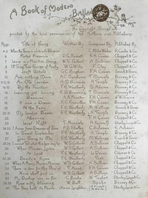 约19世纪后期 现代民谣集 数十幅彩色插图 漆布精装16开 商品图3