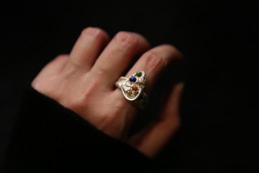 CHEZ BOQUE 冬日童话系列原创手工925银珐琅戒指《彩蛋》 商品图2