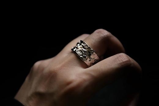 CHEZ BOQUE 冬日童话系列原创手工925银抽象造型戒指《万花之镜》 商品图3