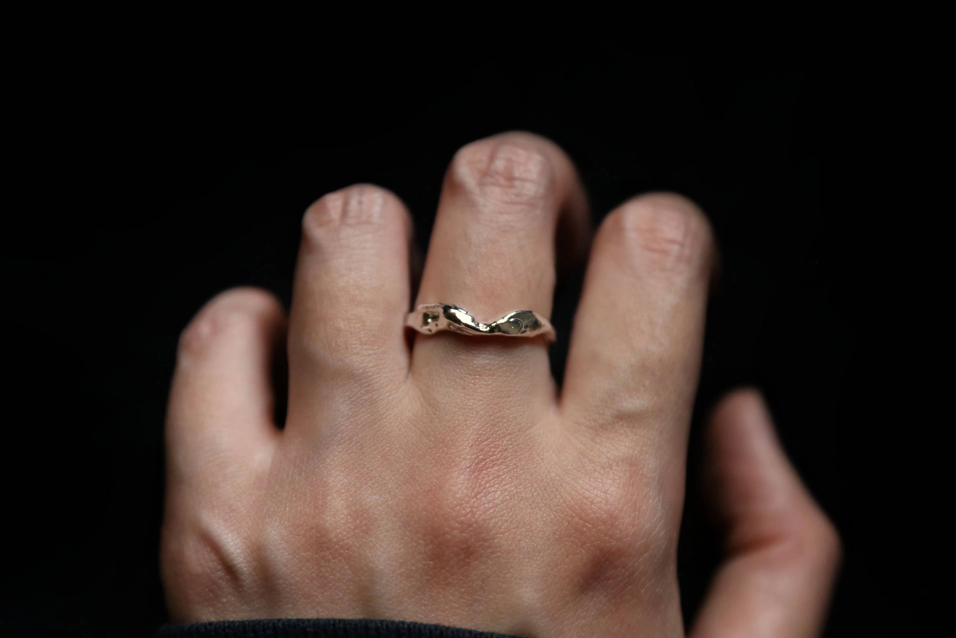 CHEZ BOQUE 印象系列原创手工925银抽象造型戒指《永恒3号》