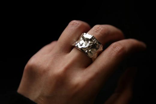 CHEZ BOQUE 印象系列原创手工925银抽象造型戒指《云朵》 商品图3