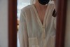 elsa esturgie 米白V领衬衫上衣 商品缩略图1
