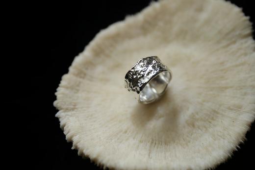 CHEZ BOQUE 冬日童话系列原创手工925银抽象造型戒指《万花之镜》 商品图2