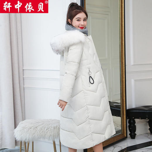 DD-轩中依贝 2023韩版冬季保暖女长款过膝修身外套加厚 商品图5