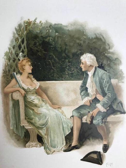 约19世纪后期 现代民谣集 数十幅彩色插图 漆布精装16开 商品图10