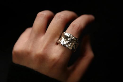 CHEZ BOQUE 印象系列原创手工925银抽象造型戒指《云朵》 商品图2