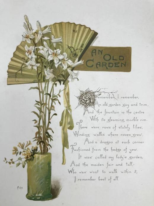 约19世纪后期 现代民谣集 数十幅彩色插图 漆布精装16开 商品图6