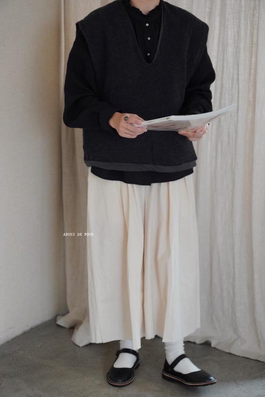 elsa esturgie 有机棉V领背心 商品图3