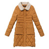修身时尚，冬款中长款菱形格妈妈装休闲保暖长袖翻领时尚棉服QYM-KSY-QYS951-L 商品缩略图4