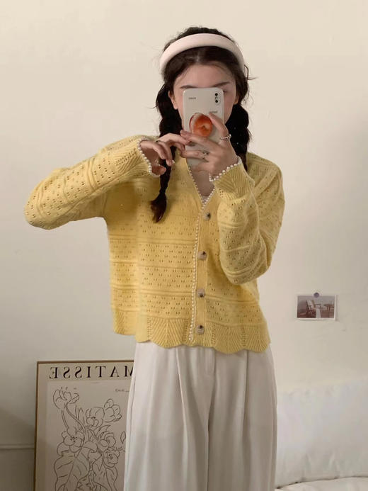 代购全毛珍珠开衫 商品图4