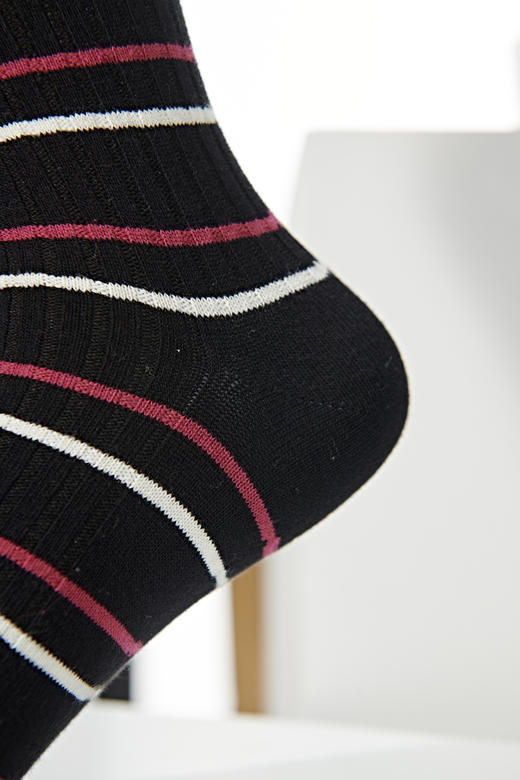 【6双6折】学生女士中长筒时尚袜精梳棉袜吸汗透气防臭【2322235】 商品图2