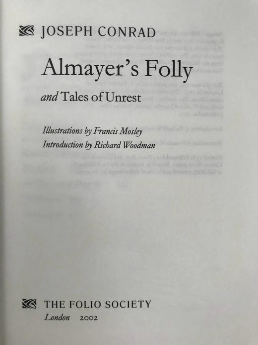 康拉德《阿尔迈耶的愚蠢》 12幅插图 精装大32开带书匣 商品图2