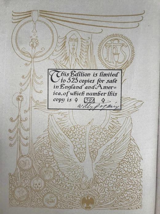 波加尼亲笔签名限量版！约20世纪早期 瓦格纳《罗恩格林》 约百幅精美插图  豪华精装16开 商品图2