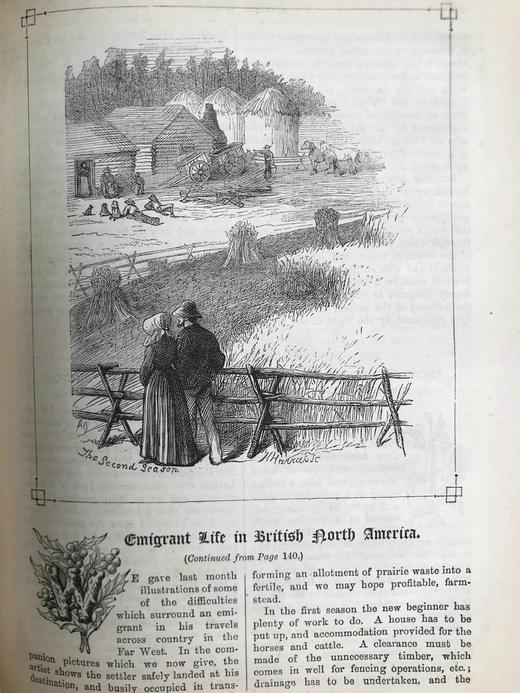 1881年 家庭箴言杂志 约百幅插图 漆布精装16开 商品图7