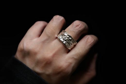 CHEZ BOQUE 冬日童话系列原创手工925银抽象造型戒指《万花之镜》 商品图5