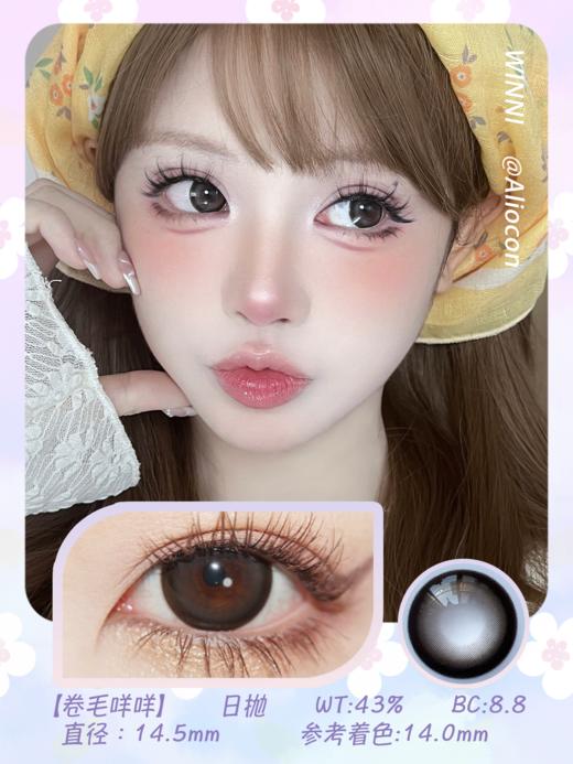 *Winni温妮WN-D25卷毛咩咩 14.5mm【日抛10片 | 2片/小盒*5小盒】 商品图1