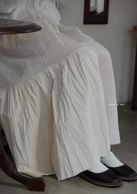 elsa esturgie 不对称褶边设计的半身裙