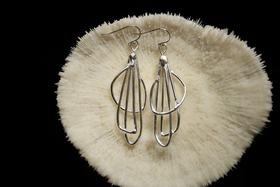 CHEZ BOQUE 冬日童话系列原创手工925银抽象造型耳坠《蝴蝶效应》