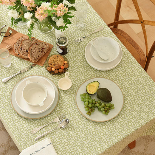 四叶草雏菊桌布客厅电视柜布艺餐桌布 商品图1