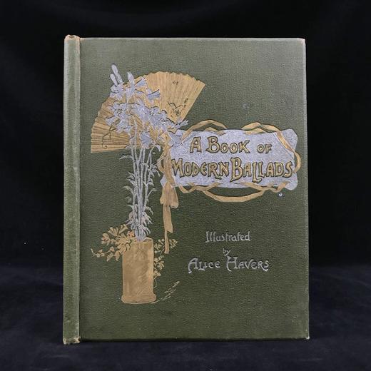 约19世纪后期 现代民谣集 数十幅彩色插图 漆布精装16开 商品图0