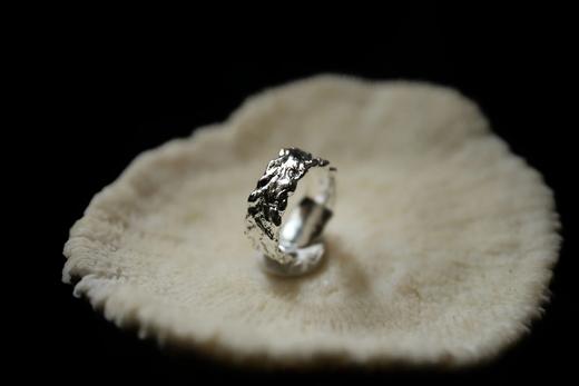 CHEZ BOQUE 冬日童话系列原创手工925银麦穗肌理戒指《麦田之歌》 商品图1