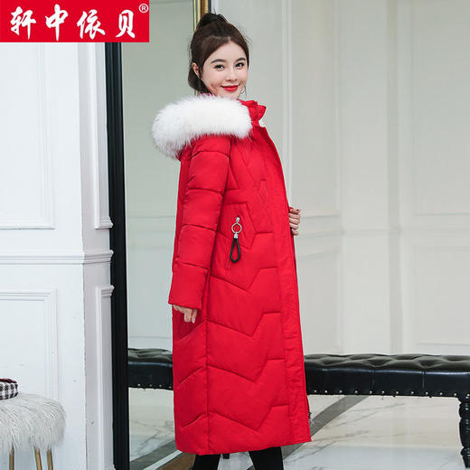 DD-轩中依贝 2023韩版冬季保暖女长款过膝修身外套加厚 商品图6