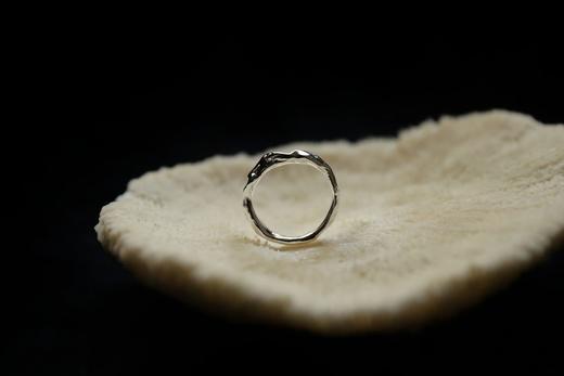 CHEZ BOQUE 印象系列原创手工925银抽象造型戒指《永恒3号》 商品图5